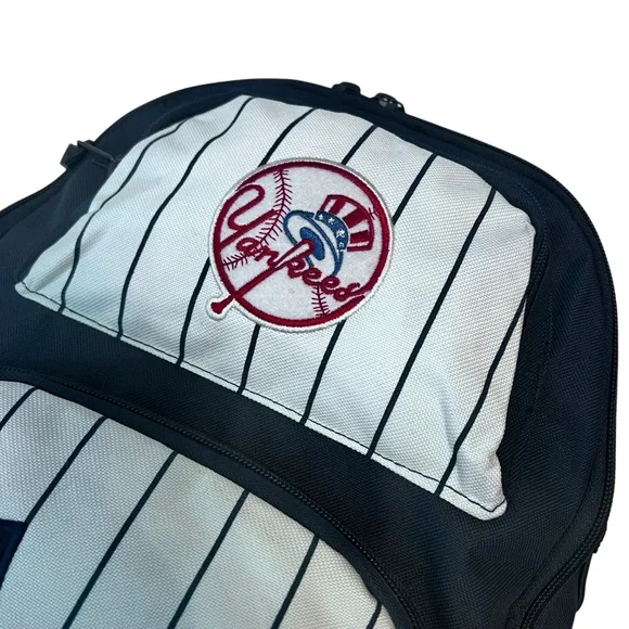 New York Yankees Backpack Pinstripe MLB Genuine Merchandise School Travel Bag - Picture 3 of 12